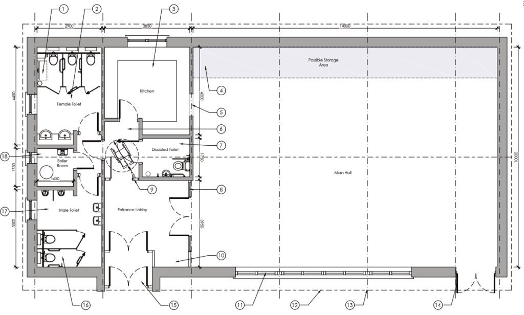 Original architects layout
